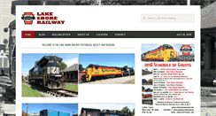 Desktop Screenshot of lakeshorerailway.com